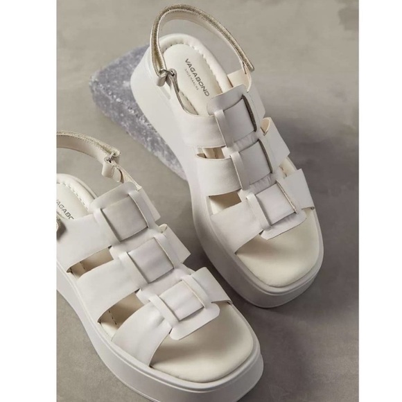 Vagabond Shoemakers Courtney Platform Fisherman Sandal in Ivory - Picture 1 of 6